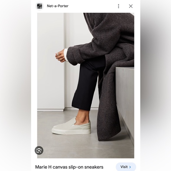 The Row Marie H Slip-On Sneakers - Picture 2 of 8